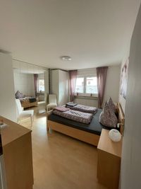 Schlafzimmer vom Flur aus